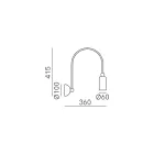 Kinkiet Inteno w różnych wykończeniach Made in Italy - Lady Viadurini