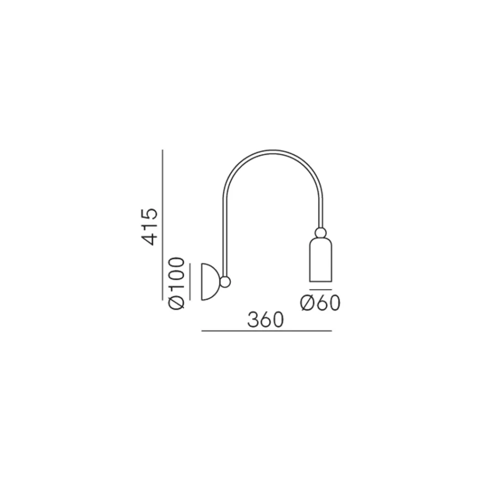 Kinkiet Inteno w różnych wykończeniach Made in Italy - Lady Viadurini