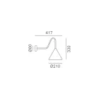 Wewnętrzny kinkiet z grafenu Made in Italy - Rain Viadurini