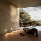 Kwadratowy mosiężny kinkiet ścienny z opcjonalnym detalem - Łódź Viadurini