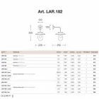 Nabucco aplikacja, kinkiet, miedź, szkło, mosiądz Viadurini