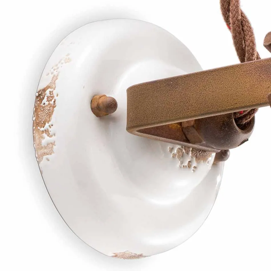 Aplikacja regulowany ceramiczne i metalowe reflektor Kendra Ferroluce Viadurini