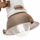 Aplikacja regulowany ceramiczne i metalowe reflektor Kendra Ferroluce Viadurini