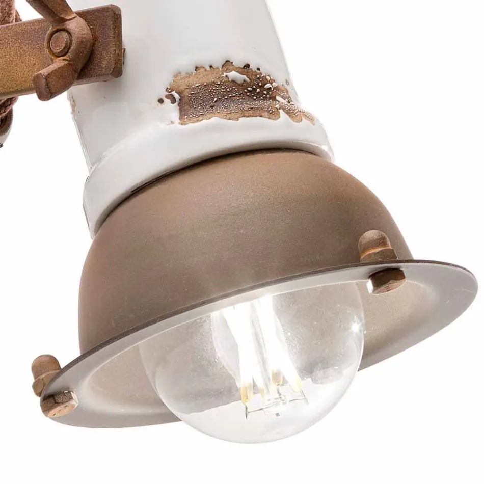 Aplikacja regulowany ceramiczne i metalowe reflektor Kendra Ferroluce Viadurini