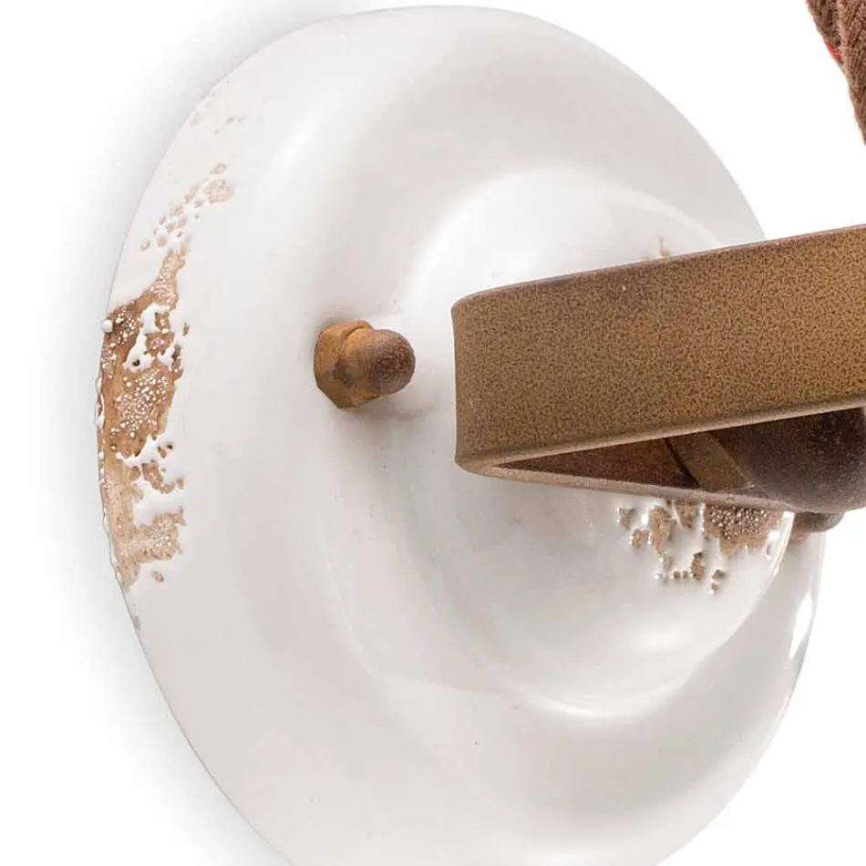 Aplikacja regulowany ceramiczne i metalowe reflektor Kendra Ferroluce Viadurini