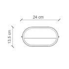 Poziomy kinkiet zewnętrzny w ceramiczne ręcznie malowane kwiaty - Brindisi Viadurini