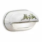 Poziomy kinkiet zewnętrzny w ceramiczne ręcznie malowane kwiaty - Brindisi Viadurini