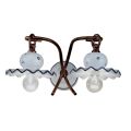 Lampa ścienna ceramiczna od Ferroluce dekorowana ręcznie