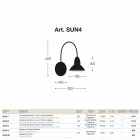 Ściana zewnętrzna wykończenie mosiądz niklowy Jasmine Viadurini