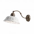 Lampa ścienna w stylu liberty z ceramiki Bassano Anita od Il Fanale 