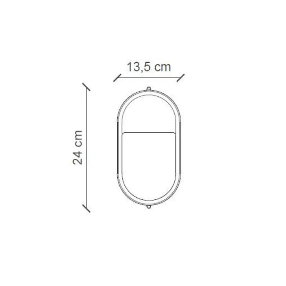 Pionowy kinkiet zewnętrzny w ceramiczne ręcznie malowane kwiaty - Brindisi Viadurini