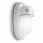 Pionowy kinkiet zewnętrzny w ceramiczne ręcznie malowane kwiaty - Brindisi Viadurini