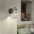 Ręcznie wykonana aplikacja z żelaza i ceramiki w stylu vintage i ręcznie zdobiona - Chieti Viadurini