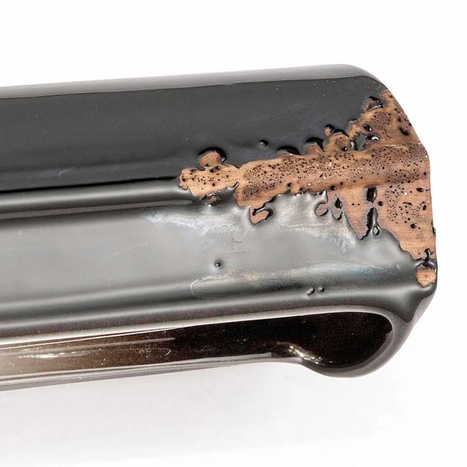 aplikacja Vintage rękodzieło ceramiczne polerowane Ethel Ferroluce Viadurini