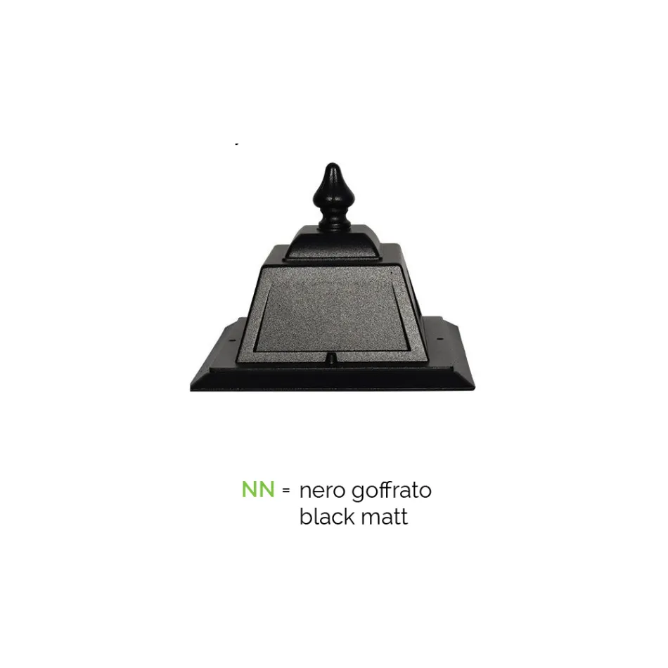 Kinkiet zewnętrzny w stylu vintage z aluminium i szkła Made in Italy - Dorota Viadurini