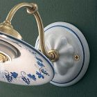 Ręcznie malowana aplikacja w stylu vintage z żelaza i ceramiki - Asti Viadurini
