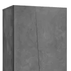 Szafa 2-drzwiowa z trwałego drewna melaminowego w kolorze białym lub łupkowym - Joris Viadurini