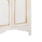 Patynowana biała drewniana szafa z 2 drzwiami Made in Italy - Agni Viadurini