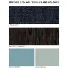 Meble do sypialni z 7 elementami w nowoczesnym stylu Made in Italy - Polynesia Viadurini