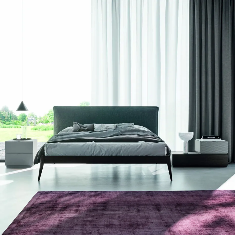 Meble do sypialni z 7 elementami w nowoczesnym stylu Made in Italy - Polynesia Viadurini