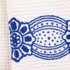 Włoski ręcznik z ręcznie bawełnianym nadrukiem - znaki towarowe Viadurini