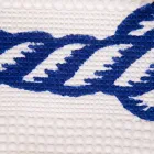 Ręcznie wykonany jednoczęściowy bawełniany ręcznik z nadrukiem Made in Italy - marki Viadurini