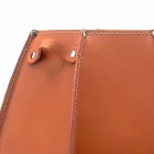 Stojak na parasole Audrey z nowoczesnym designem ze skóry, wyprodukowany we Włoszech Viadurini