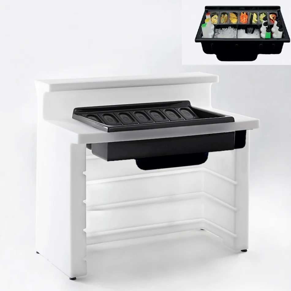 Bar podświetlany do ogroodu design Slide Break Line Viadurini