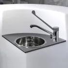 Modułowa lada z oświetleniem zewnętrznym Made in Italy - Mistra Viadurini