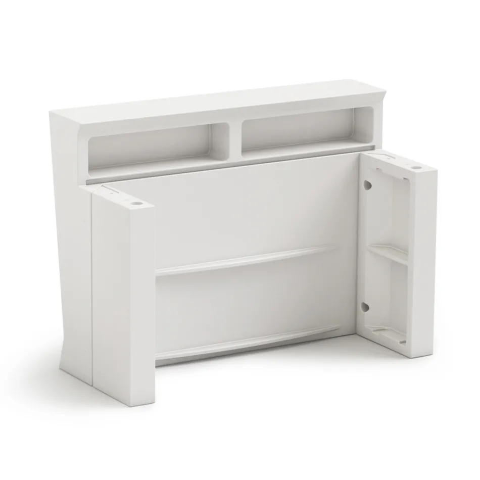 Modułowa lada z oświetleniem zewnętrznym Made in Italy - Mistra Viadurini