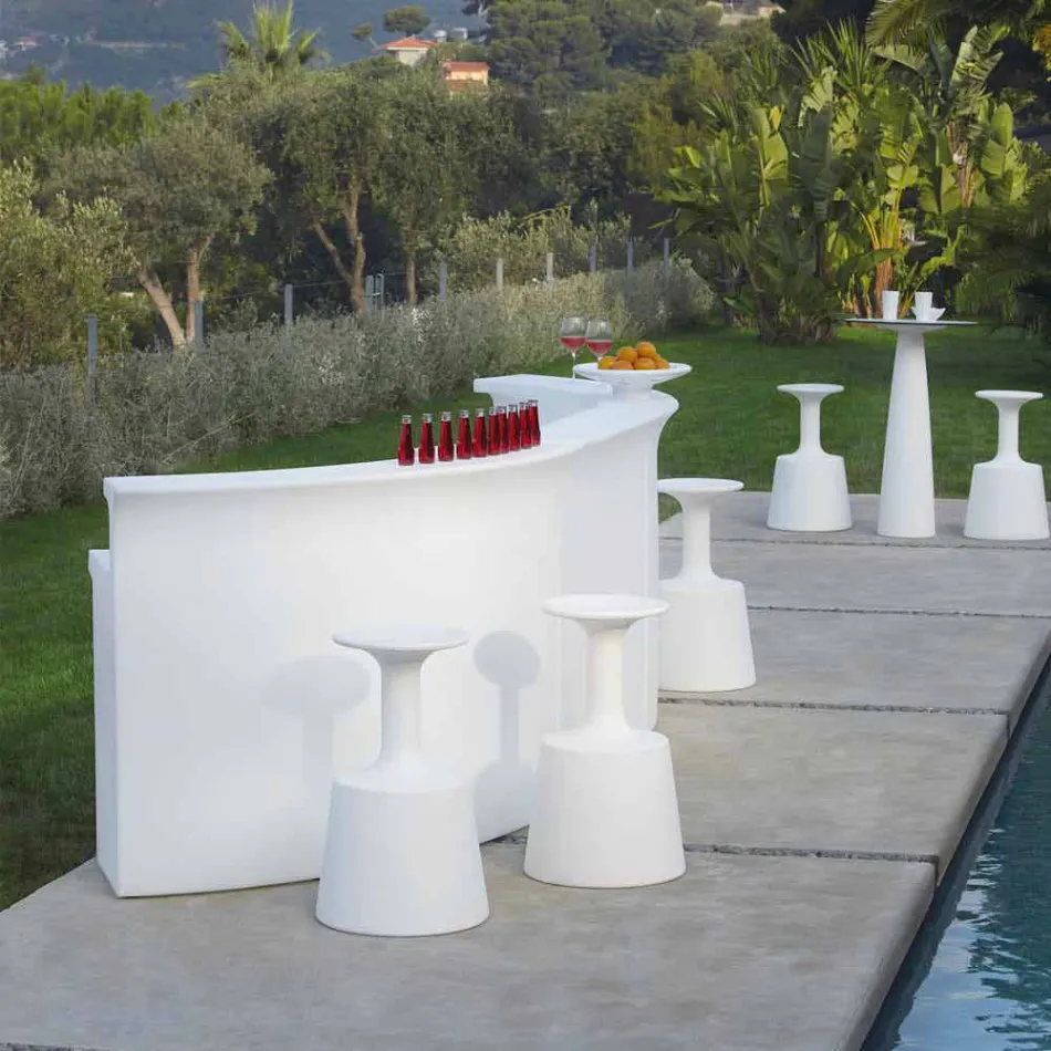 Nowoczesny blat barowy Slide Break Line bright made in Italy Viadurini