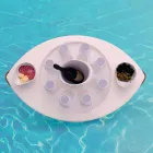 Trona żeglarska wykonana z białego eko-skórzanego drążka wyprodukowanego we Włoszech Viadurini