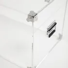 Zaprojektuj bagażnik z przezroczystego kryształu akrylowego i nowoczesnej stali - Dante Viadurini