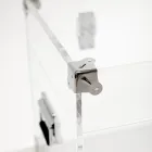 Zaprojektuj bagażnik z przezroczystego kryształu akrylowego i nowoczesnej stali - Dante Viadurini