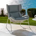 Fotel ogrodowy Bergere Varaschin Summer Set of modern design Viadurini