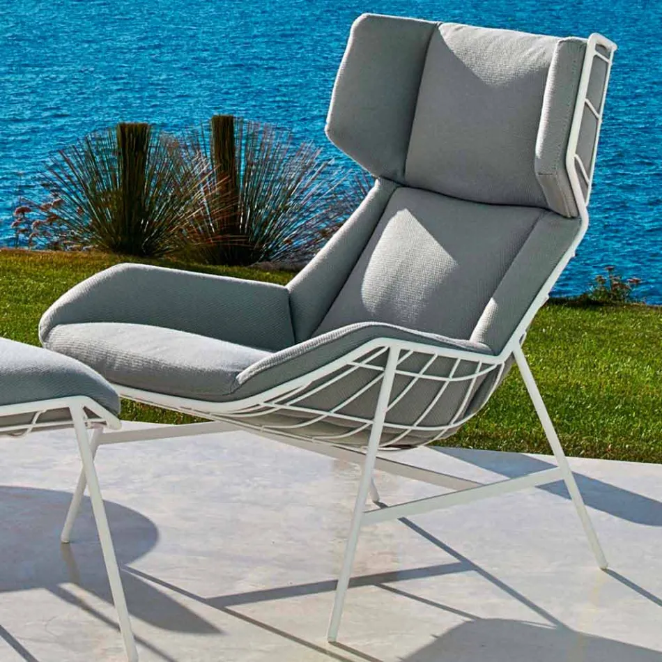 Fotel ogrodowy Bergere Varaschin Summer Set of modern design Viadurini