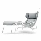 Fotel ogrodowy Bergere Varaschin Summer Set of modern design Viadurini