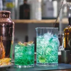 Mieszanie szkła z ekscentryczną dekoracją Luksusowy projekt 4 sztuki - Destino Viadurini