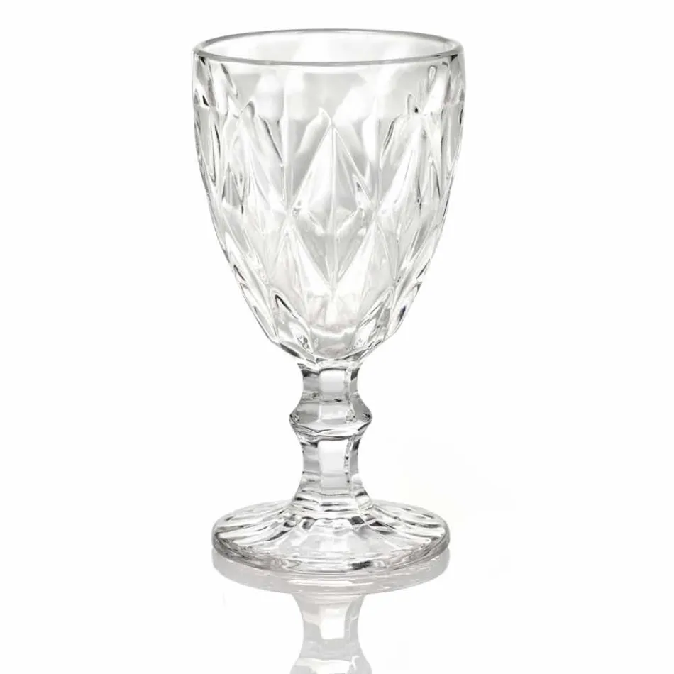 Kolorowe kieliszki do wina o nowoczesnym designie 6 sztuk - Timon Viadurini