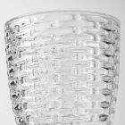 Zdobione przezroczyste szklane szklanki, nowoczesny serwis wodny 12 sztuk - mix Viadurini