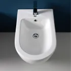 Bidet ceramiczny Aralia z jednym otworem cyklonicznym i nowoczesnym designem Viadurini