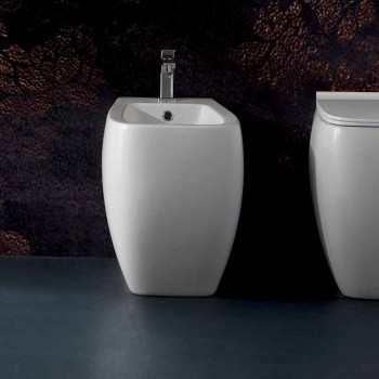 Biały ceramiczny bidet z nowoczesnym wzornictwem Gais, wyprodukowany we Włoszech