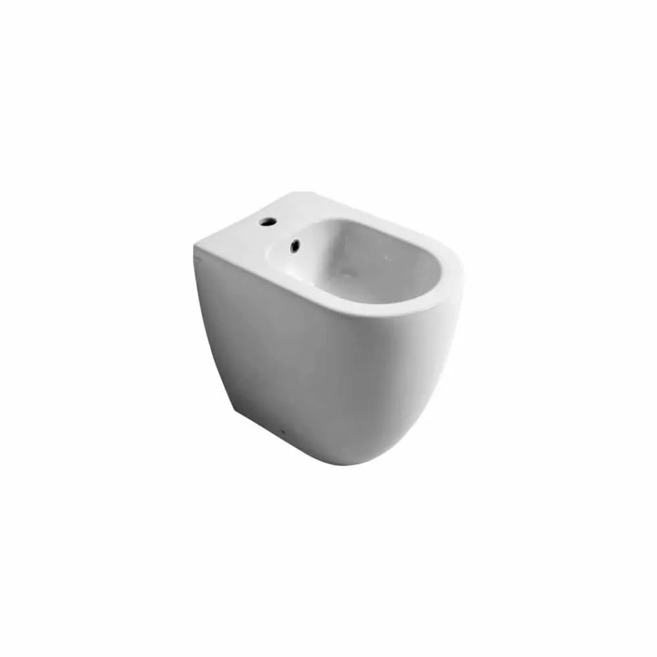 Nowoczesny design ceramiczny bidet Shine Square Open Rimless H50 cm Viadurini