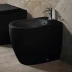 Bidet podłogowy Aster z matowej ceramiki w dwóch kolorach i nowoczesnym wzornictwie Viadurini