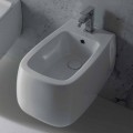 Zaprojektowany podwieszany bidet w białym ceramice Gaiola, wyprodukowany we Włoszech