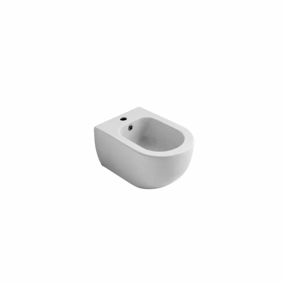 Nowoczesny design ceramiczny bidet ścienny Star 55x35cm wyprodukowany we Włoszech Viadurini
