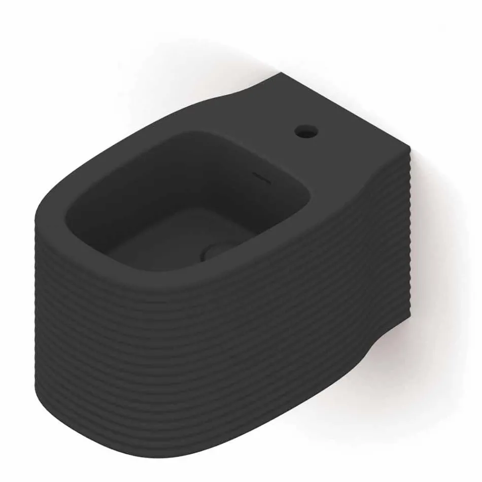 Ceramiczny bidet wiszący o nowoczesnym designie wyprodukowany we Włoszech, Hamlet Viadurini