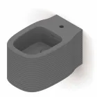 Ceramiczny bidet wiszący o nowoczesnym designie wyprodukowany we Włoszech, Hamlet Viadurini