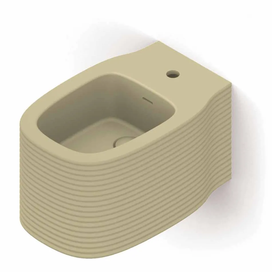 Ceramiczny bidet wiszący o nowoczesnym designie wyprodukowany we Włoszech, Hamlet Viadurini