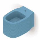Ceramiczny bidet wiszący o nowoczesnym designie wyprodukowany we Włoszech, Hamlet Viadurini